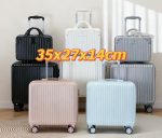 1101 Small carry-on suitcase, with spinner wheels, silent design, child-friendly combination lock, travel suitcase, serial number M45718