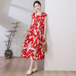 1023 New Summer Cotton Dress for Women, Long, Plus Size, Loose Fit, Item No. M0713 - Image 3
