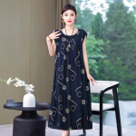 1010 2026 New Summer Cotton Dress for Women, Long, Plus Size, Loose Fit, Item No. 5293 - Image 12