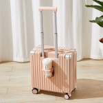 1019 In stock: Ultralight compact carry-on suitcase, multi-functional trolley case, lightweight combination lock travel case, item number 3752 - Image 4
