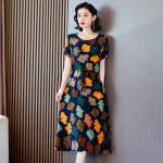1009 New stylish and chic cotton dress for young women, summer floral print, slimming, made of synthetic cotton, suitable for outerwear, item number 5293 - Image 3