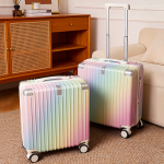1019 In stock: Ultralight compact carry-on suitcase, multi-functional trolley case, lightweight combination lock travel case, item number 3752 - Image 7