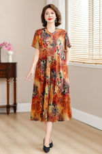 1102 Women's Silk Dress 2026 Summer New Style Outerwear Cotton Loose Artificial Cotton Dress Seria.l number 062128 - Image 7