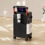 1021 2025 Cross-Border High-End Luggage Suitcase with Wide Trolley Rod, Sturdy and Wear-Resistant Cup Holder, Silent Universal Wheels, Travel Case with Combination Token, Item No. 8413 - Image 3