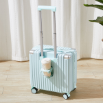 1019 In stock: Ultralight compact carry-on suitcase, multi-functional trolley case, lightweight combination lock travel case, item number 3752 - Image 8