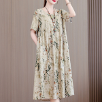 1107 Women's summer cotton dress, plus size, loose fit, suitable for young women, loungewear, nightgown, can be worn outside. Item number 8861 - Image 6