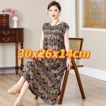 1010 2026 New Summer Cotton Dress for Women, Long, Plus Size, Loose Fit, Item No. 5293