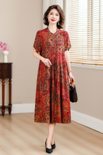 1102 Women's Silk Dress 2026 Summer New Style Outerwear Cotton Loose Artificial Cotton Dress Seria.l number 062128 - Image 3