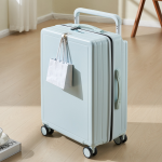 1105 New wide-handle carry-on women's suitcase, lightweight, multi-functional travel suitcase, large capacity, item number 9114. - Image 7