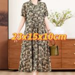1102 Women's Silk Dress 2026 Summer New Style Outerwear Cotton Loose Artificial Cotton Dress Seria.l number 062128